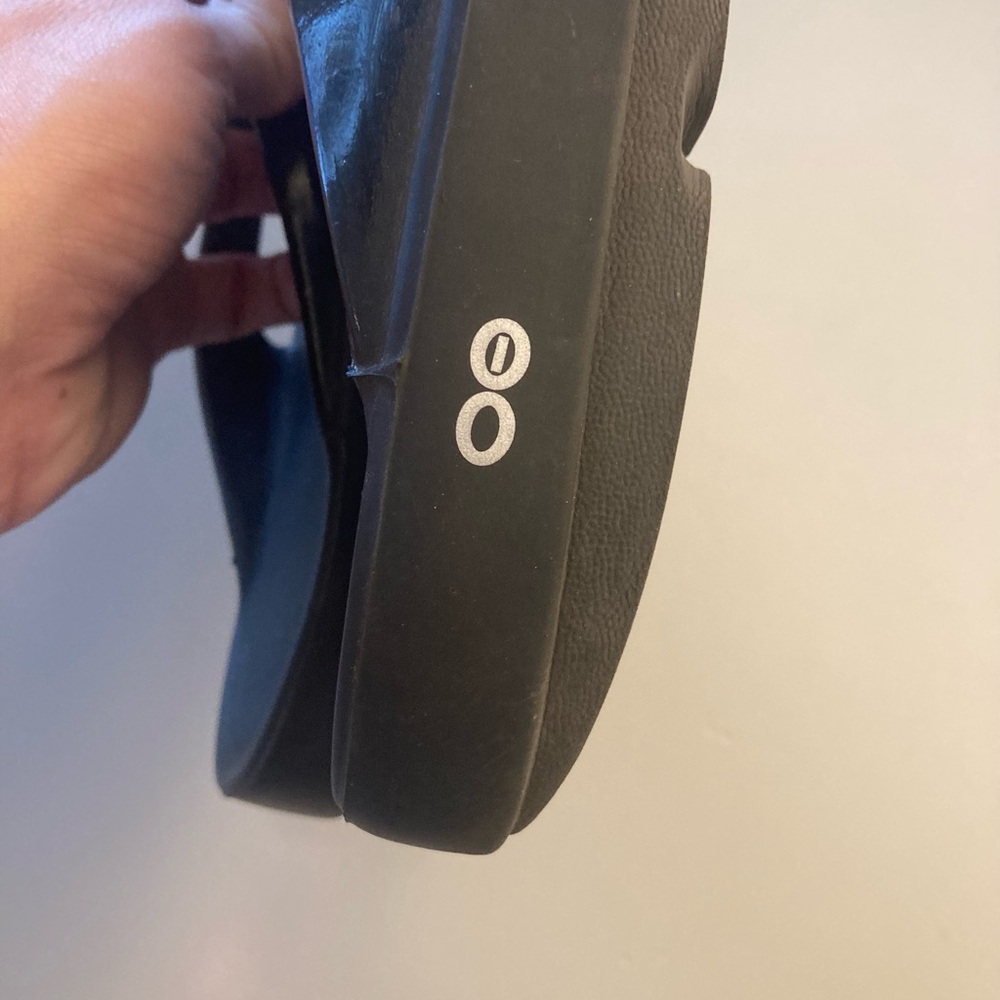 OOFOS Black Comfort Sandals - Picture 6 of 8